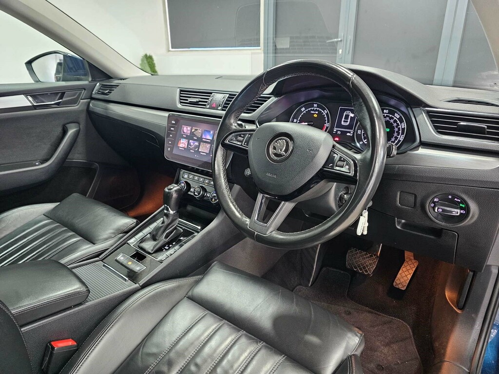 Skoda Superb Se L Executive Tdi NU67KDK Blue #5
