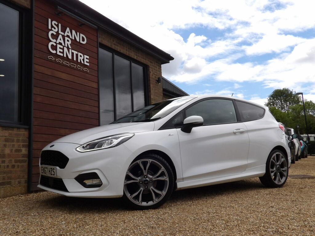 Ford Fiesta 1.0 Ecoboost 140 St-line 3Dr. EN67HZS White #2