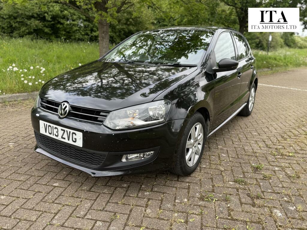 Volkswagen Polo 1.2 Match Hatchback Euro 5 60 P VO13ZVG Black #3