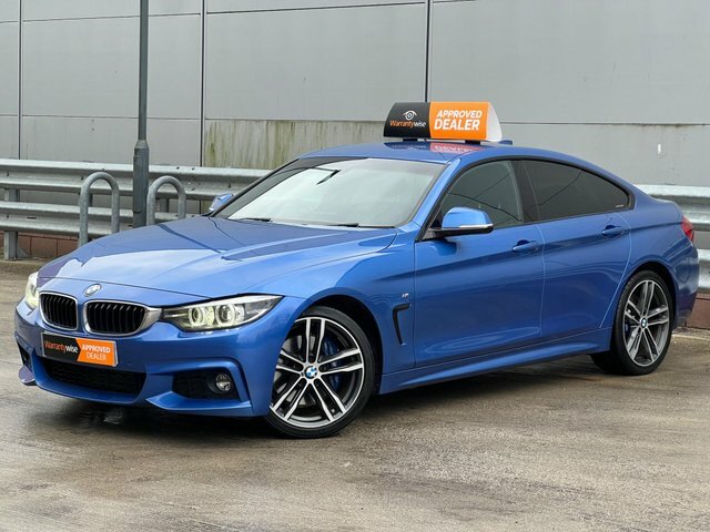 BMW 4 Series Gran Coupe 2017 2.0 420D M Sport Euro 6 Ss NJ67YVU Blue #3
