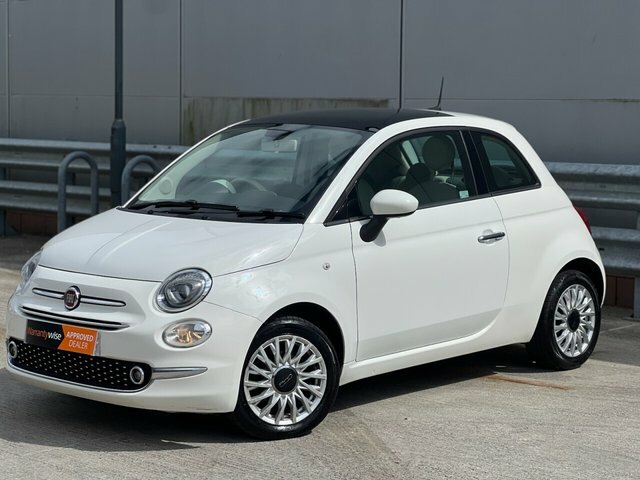 Fiat 500 2017 1.2 Lounge Hatchback Euro 6 YT67NJY White #2