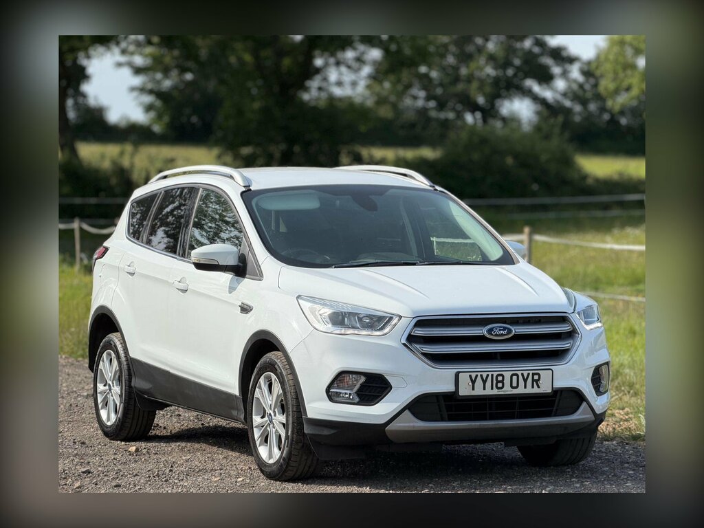 Ford Kuga 1.5 Tdci Titanium Powershift Euro 6 Ss YY18OYR White #3
