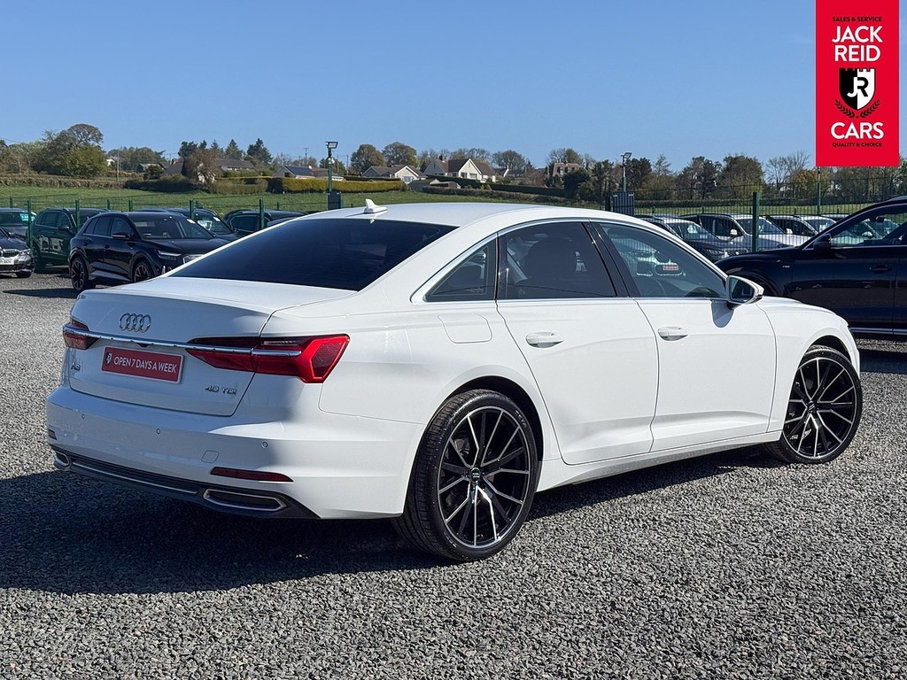 Audi A6 Saloon Saloon AF19KFX White #4