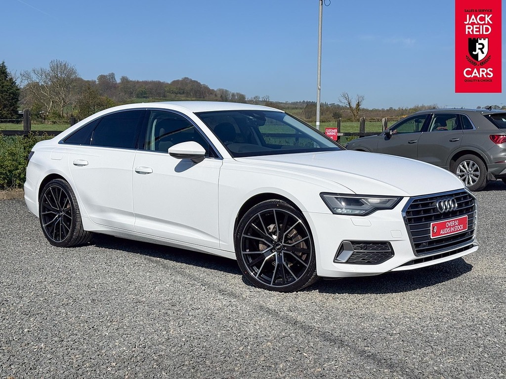 Audi A6 Saloon Saloon AF19KFX White #5
