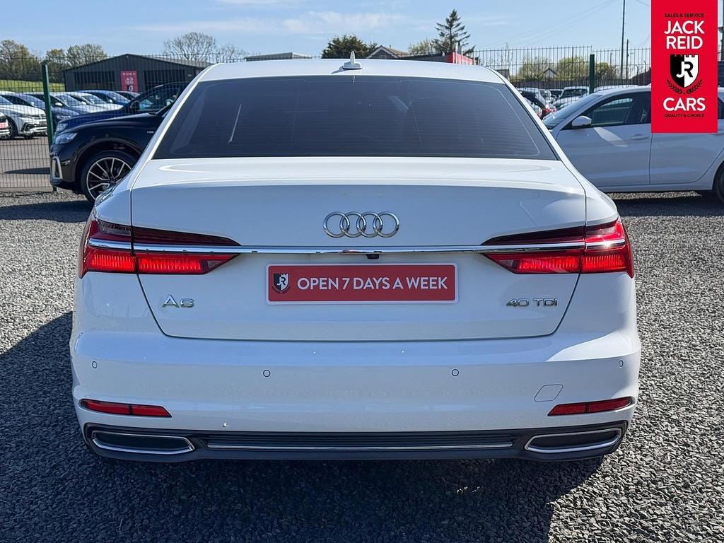 Audi A6 Saloon Saloon AF19KFX White #3