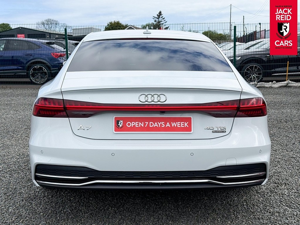 Audi A7 Hatchback GX23XTK White #4