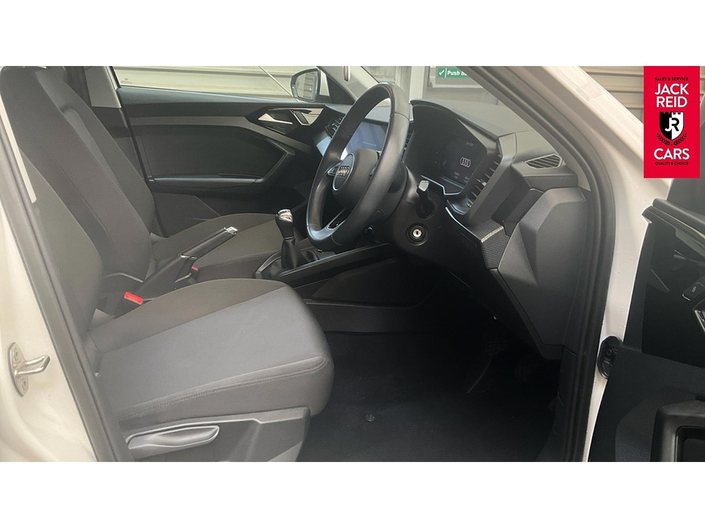 Audi A1 Hatchback HJ23UBT White #4