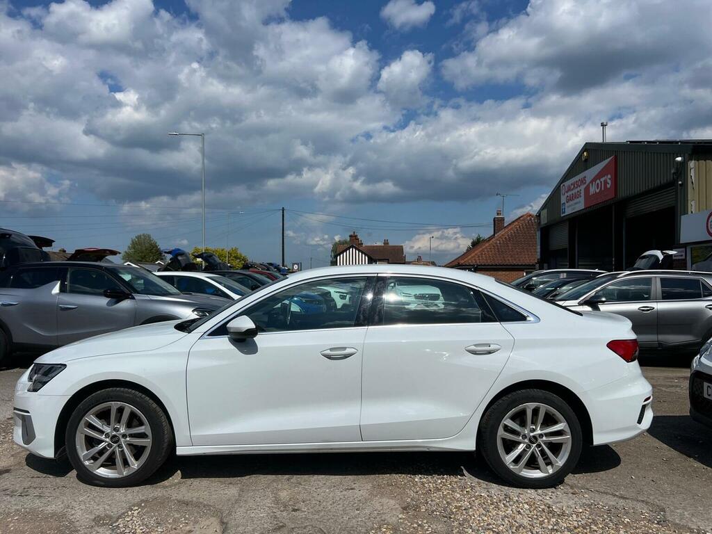 Audi A3 Saloon 1.5 Tfsi 35 Sport S Tronic Euro 6 Ss YA73XHM White #6