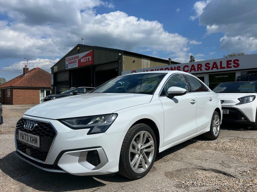 Audi A3 Saloon 1.5 Tfsi 35 Sport S Tronic Euro 6 Ss YA73XHM White #2