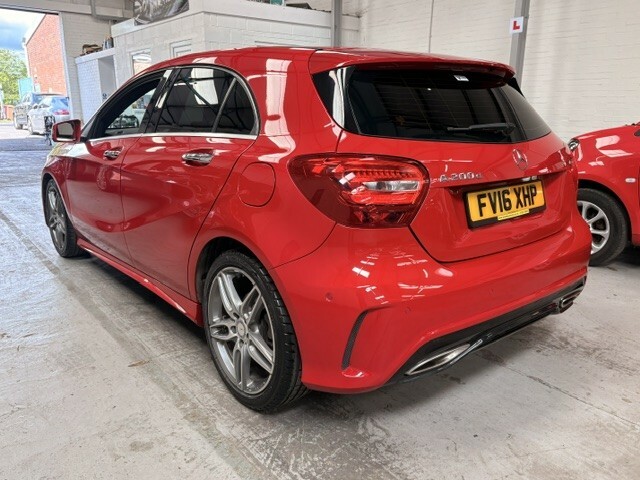 Mercedes-Benz A Class Hatchback 2.1 A200d Amg Line 2016 FV16XHP Red #3