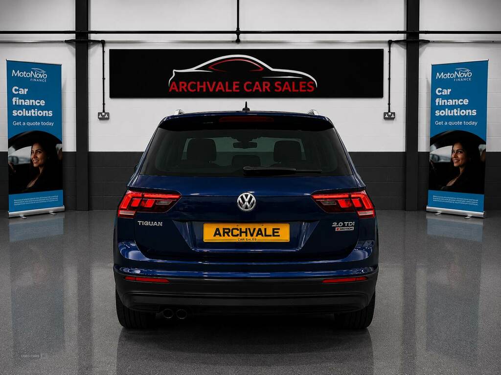 Volkswagen Tiguan 2.0 Tdi 150 4Motion Se Dsg SG66LHY Blue #4