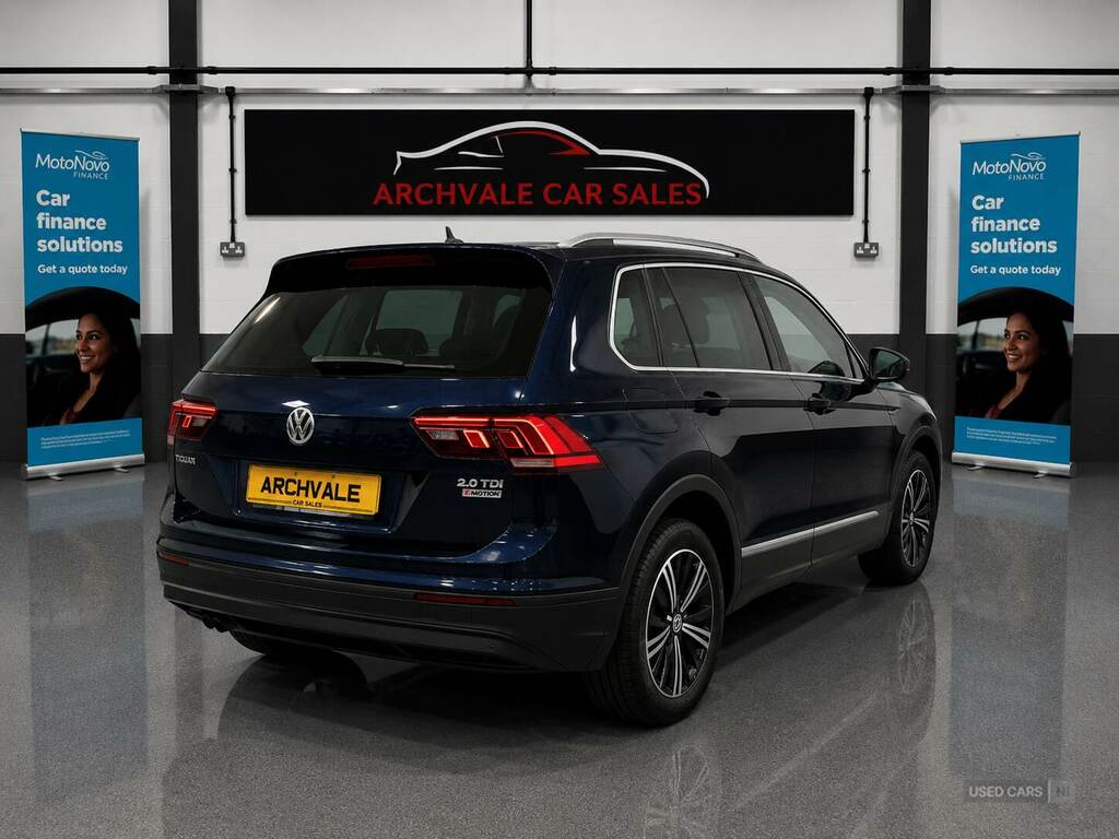 Volkswagen Tiguan 2.0 Tdi 150 4Motion Se Dsg SG66LHY Blue #3