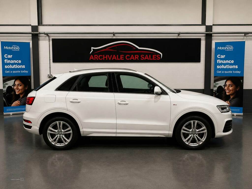 Audi Q3 2.0 Tdi S Line DU65EWZ White #2