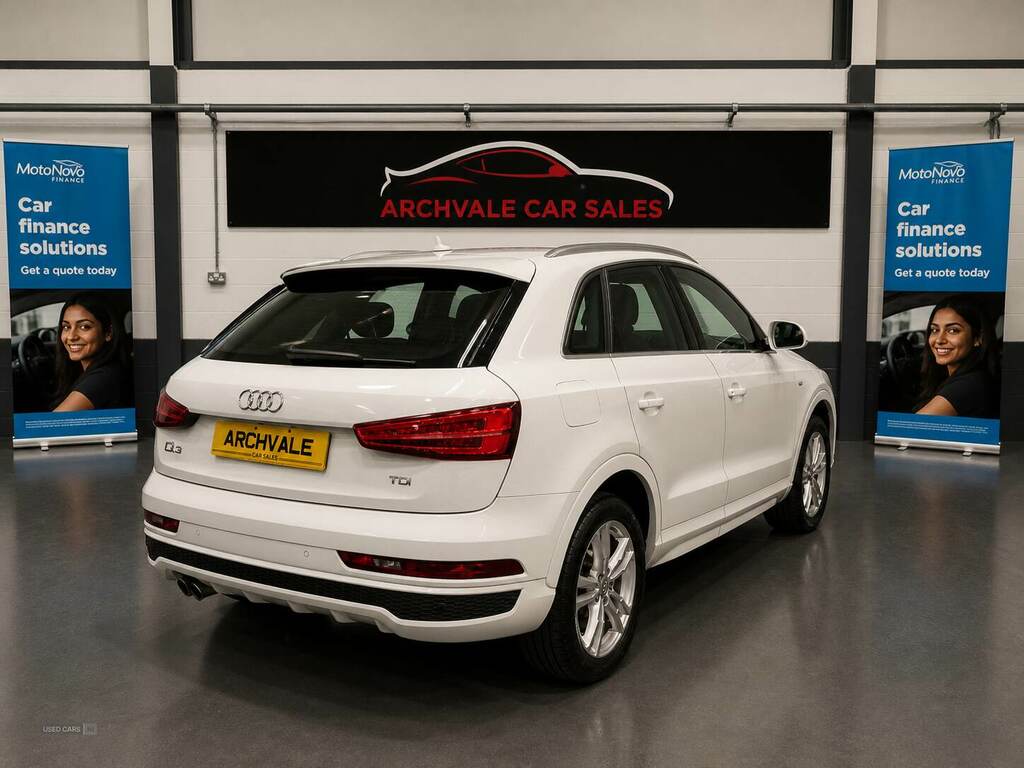 Audi Q3 2.0 Tdi S Line DU65EWZ White #3