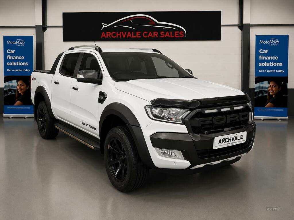 Ford Ranger Pick Up Double Cab Wildtrak 3.2 Tdci 200 RFZ6221 White #2