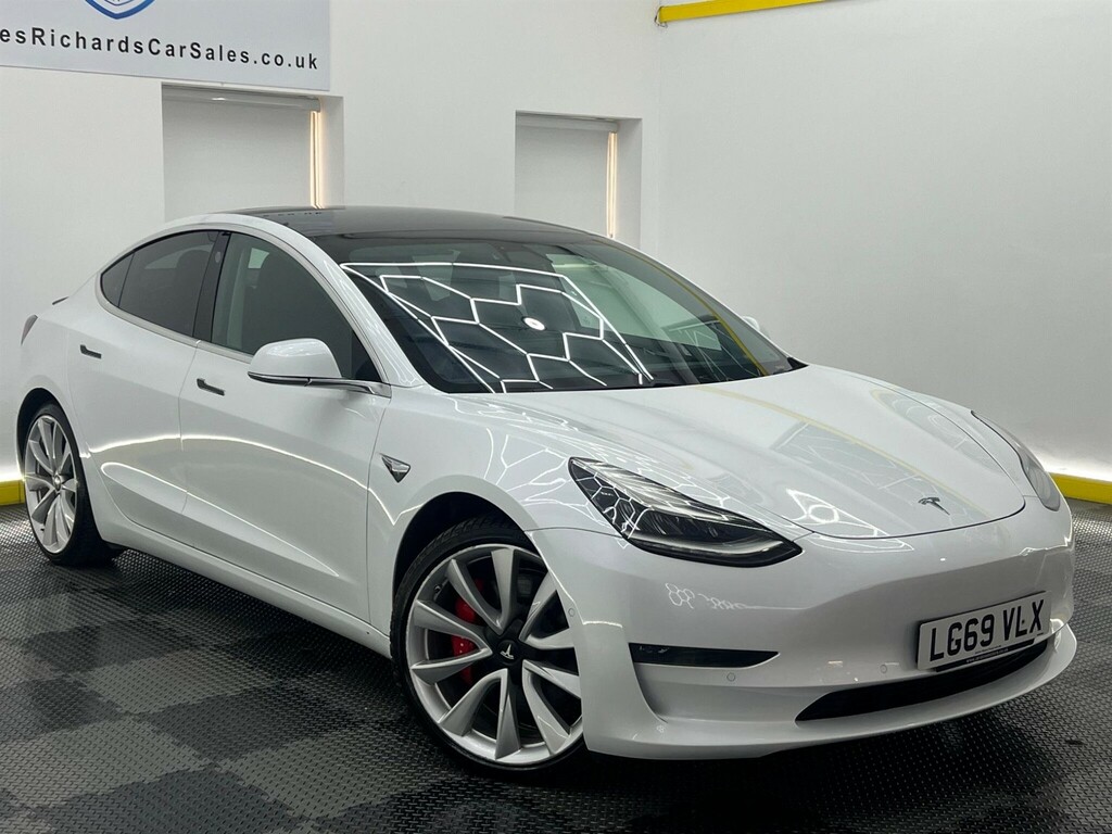 Tesla Model 3 Dual Motor Performance 4Wde Performanc LG69VLX White #5