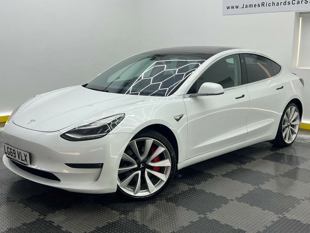 Tesla Model 3 Dual Motor Performance 4Wde Performanc LG69VLX White #3