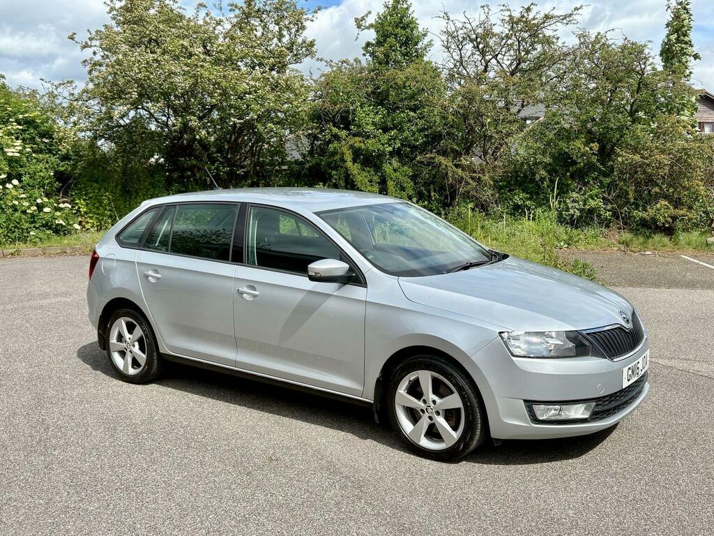 Skoda Rapid Spaceback Hatchback 1.6 Tdi Se Tech Euro 6 Ss 20161 Silver #6