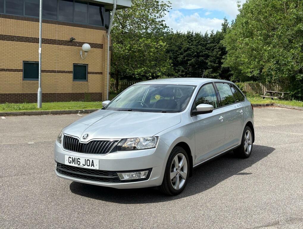 Skoda Rapid Spaceback Hatchback 1.6 Tdi Se Tech Euro 6 Ss 20161 Silver #3