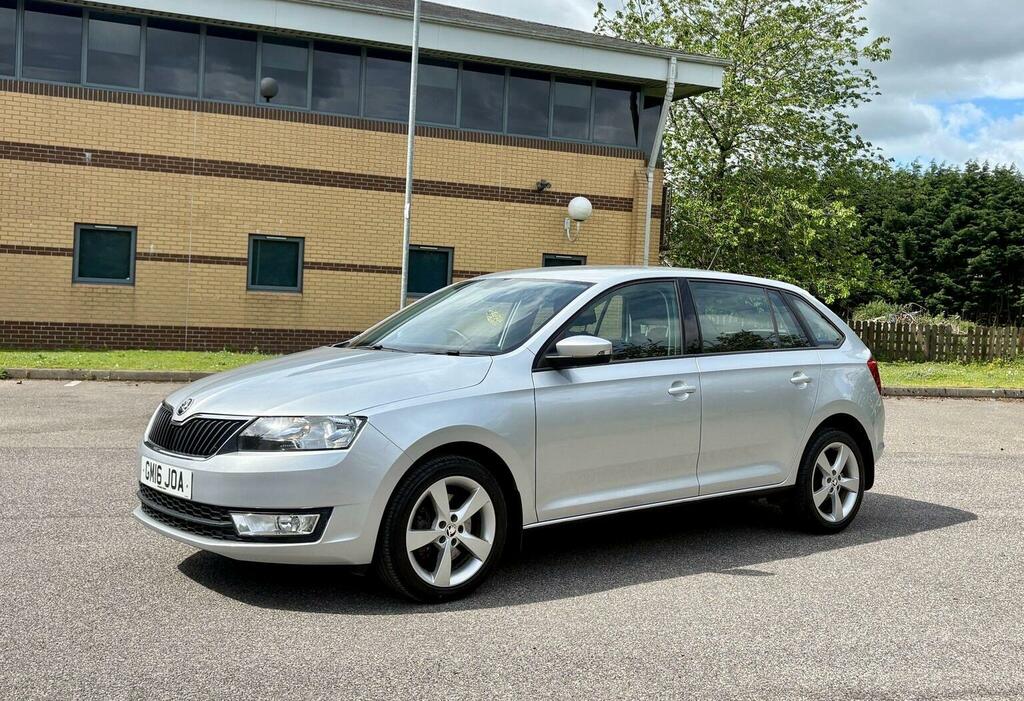 Skoda Rapid Spaceback Hatchback 1.6 Tdi Se Tech Euro 6 Ss 20161 Silver #2