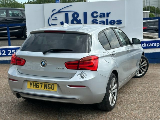 BMW 1 Series 1.5 116D Sport Hatchback Euro 6 YH67NGO Silver #4