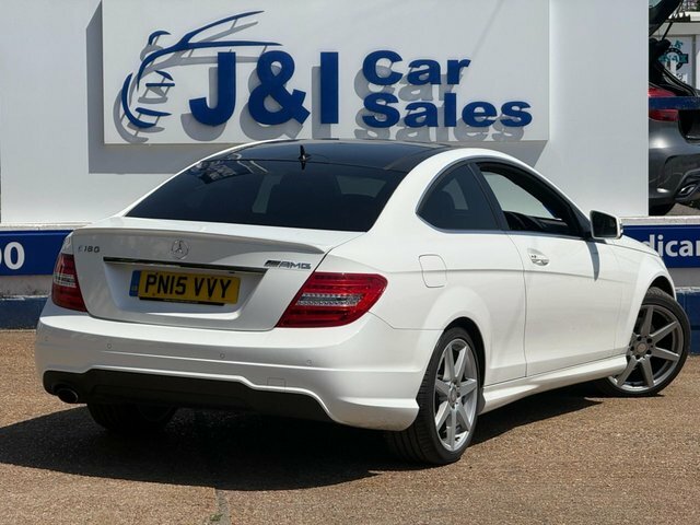 Mercedes-Benz C Class 1.6 C180 Amg Sport Edition Coupe G-tron White #4