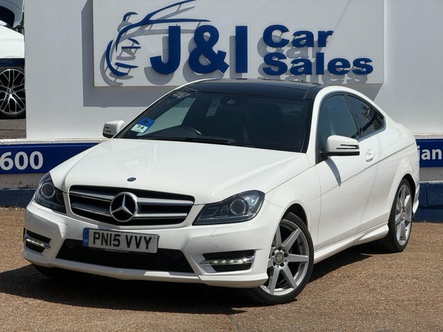 Mercedes-Benz C Class 1.6 C180 Amg Sport Edition Coupe G-tron White #2