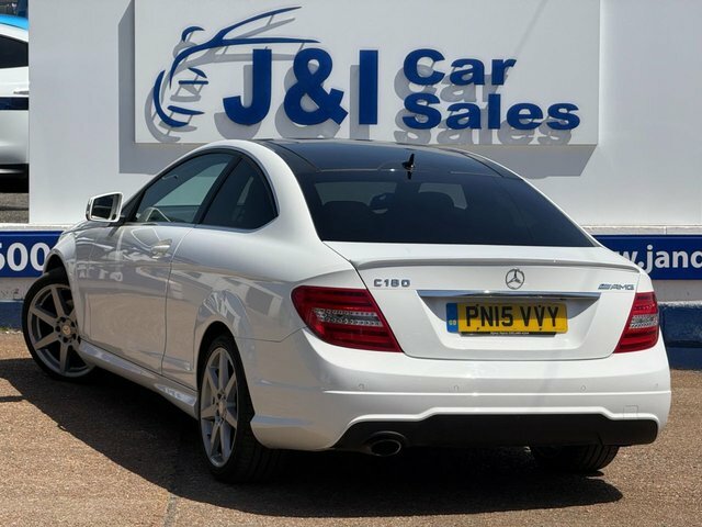Mercedes-Benz C Class 1.6 C180 Amg Sport Edition Coupe G-tron White #5