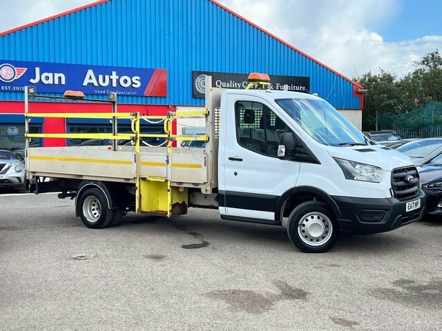 Ford Transit Custom 2022 2.0 350 Ecoblue Hdt Leader Tipper White