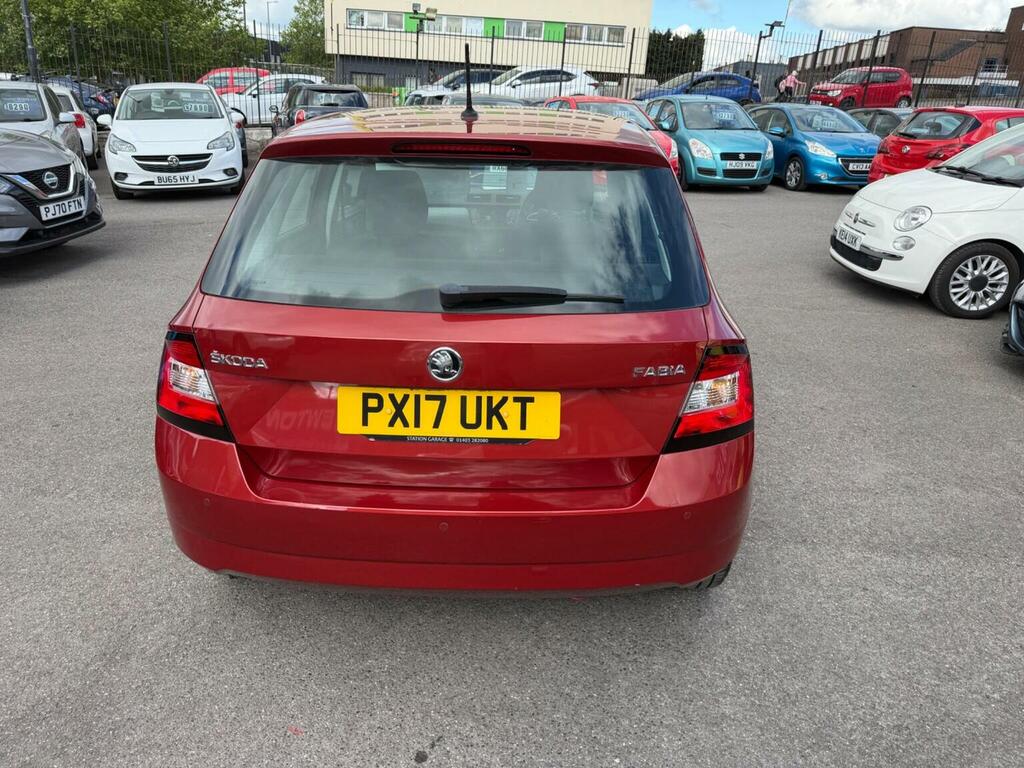 Skoda Fabia Hatchback 1.2 Tsi Se L Dsg Euro 6 Ss 2017 PX17UKT Red #4