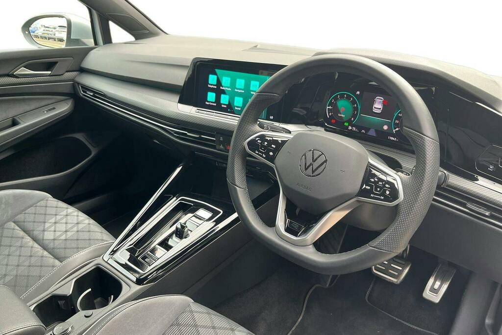 Volkswagen Golf 1.5 Etsi Mhev R-line Hatchback Hybrid D KN23XKW Silver #6