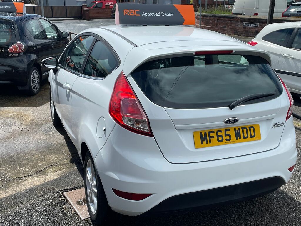 Ford Fiesta 1.25 Zetec Hatchback Euro 6 82 MF65WDD White #3