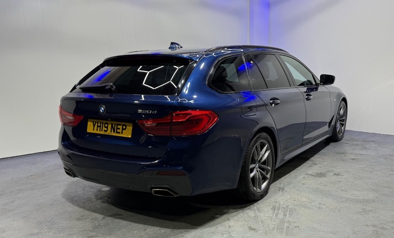 BMW 5 Series 520D M Sport Touring YH19NEP Blue #6