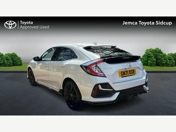 Honda Civic 1.5 Vtec Turbo Sport Cvt Euro 6 Ss GN71XGR White #4