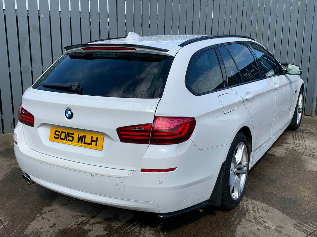 BMW 5 Series 520D 190 Se Step SO15WLH White #5