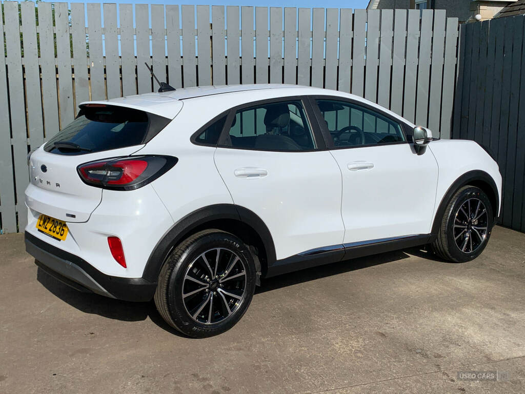 Ford Puma 1.0 Ecoboost Hybrid Mhev Titanium Dct LMZ2836 White #5