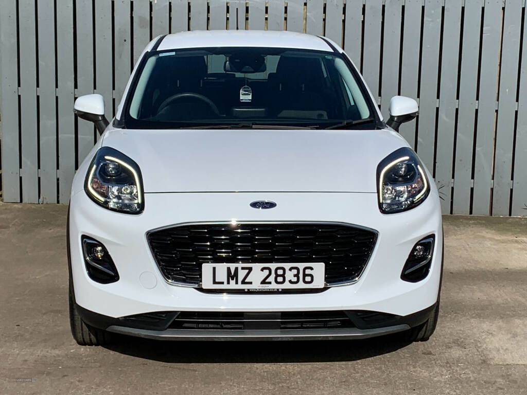 Ford Puma 1.0 Ecoboost Hybrid Mhev Titanium Dct LMZ2836 White #2