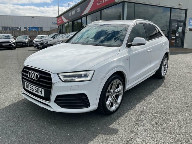 Audi Q3 2.0 Tdi S Line Plus Suv S Tronic Quattr BT66SOH White #6