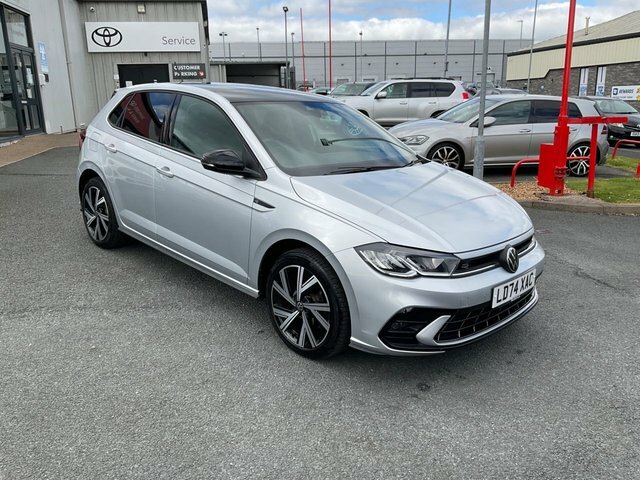 Volkswagen Polo 1.0 Tsi R-line Hatchback Dsg Euro 6 S Silver