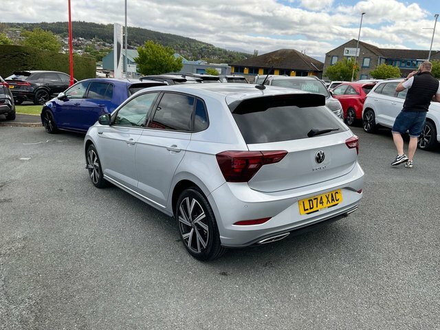 Volkswagen Polo 1.0 Tsi R-line Hatchback Dsg Euro 6 S LD74XAC Silver #6