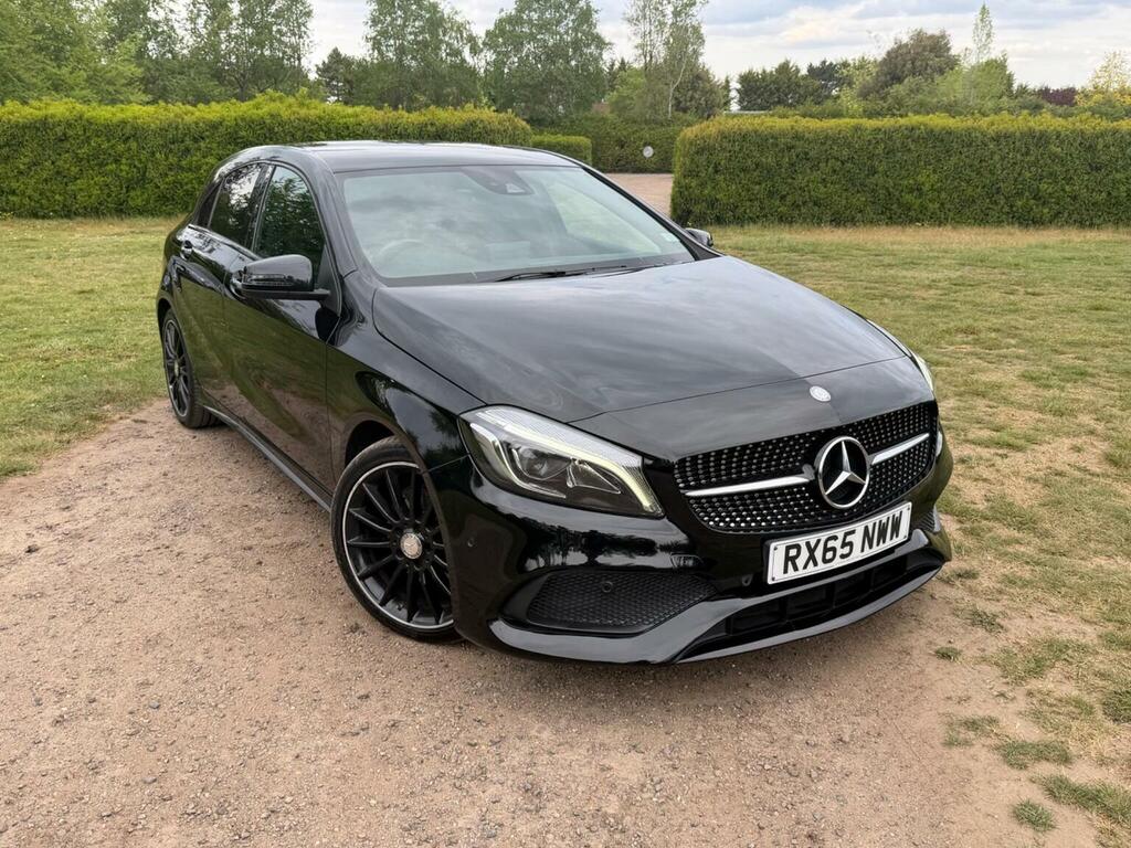 Mercedes-Benz A Class Hatchback 1.5 A180d Amg Line Premium Euro 6 Ss RX65NWW Black #4
