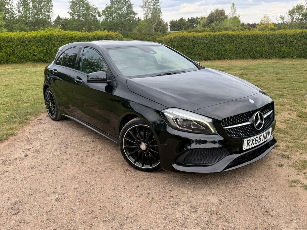Mercedes-Benz A Class Hatchback 1.5 A180d Amg Line Premium Euro 6 Ss RX65NWW Black #3