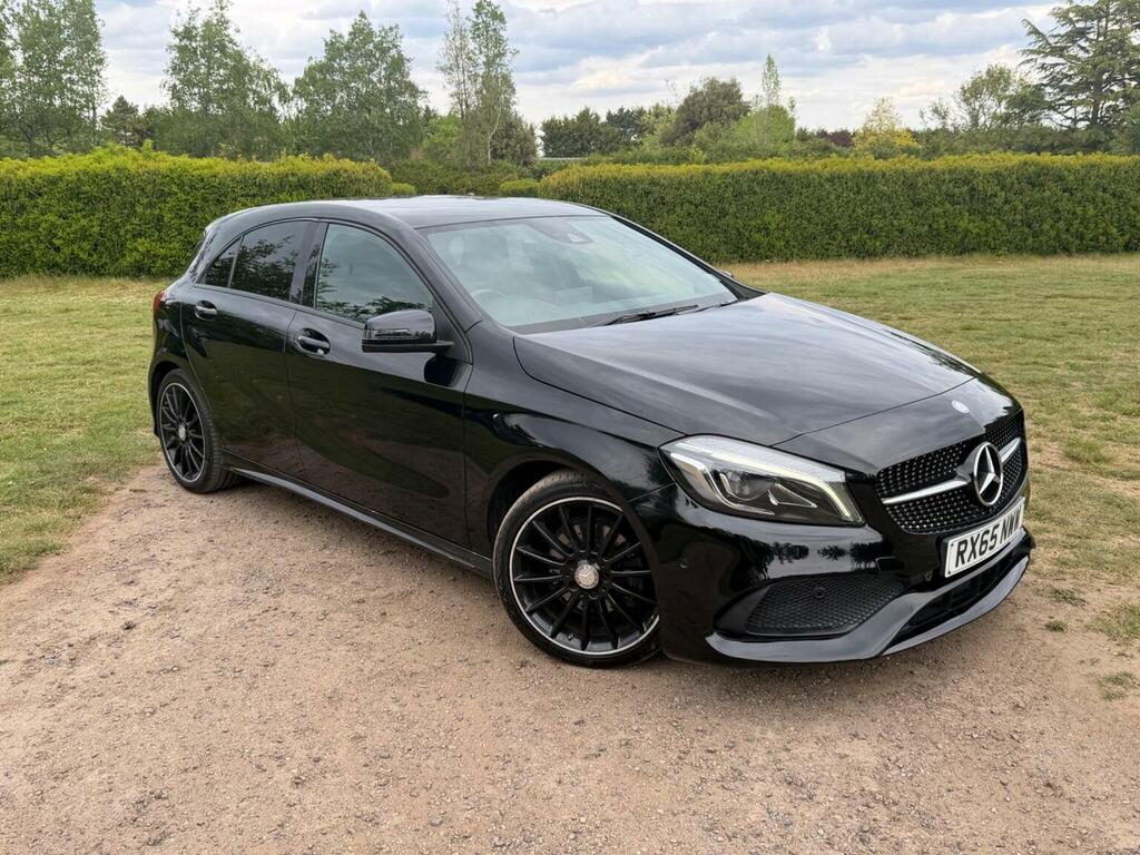Mercedes-Benz A Class Hatchback 1.5 A180d Amg Line Premium Euro 6 Ss RX65NWW Black #2