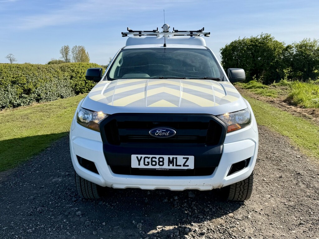 Ford Ranger 2.2 Tdci XL Super Cab Utility Spec Pick Up 2018 YG68MLZ White #4
