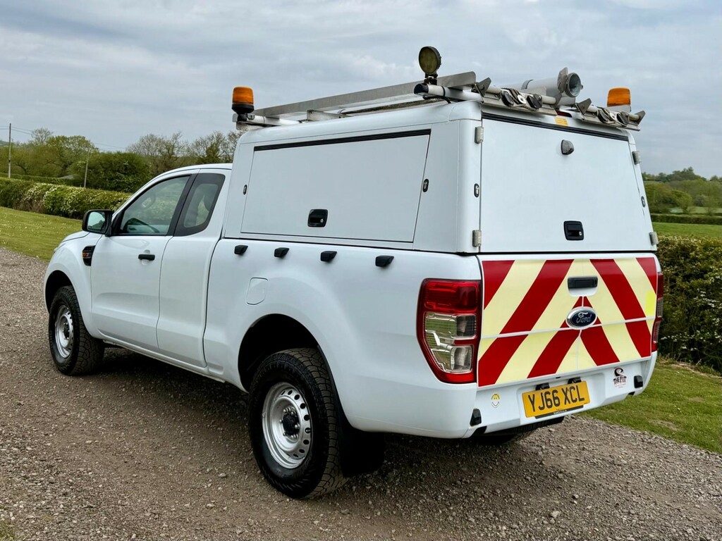 Ford Ranger 2.2 Tdci XL Super Cab Utility Spec Pick Up 2016 YJ66XCL White #5