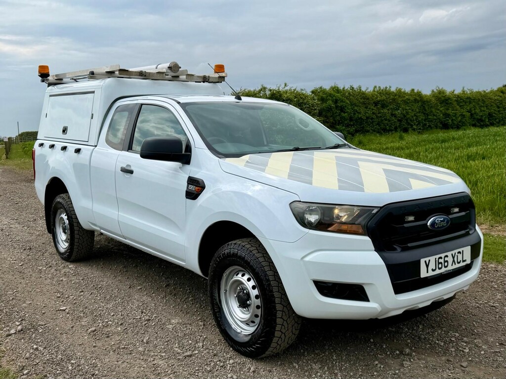 Ford Ranger 2.2 Tdci XL Super Cab Utility Spec Pick Up 2016 YJ66XCL White #3
