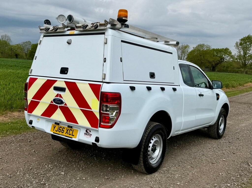 Ford Ranger 2.2 Tdci XL Super Cab Utility Spec Pick Up 2016 YJ66XCL White #4