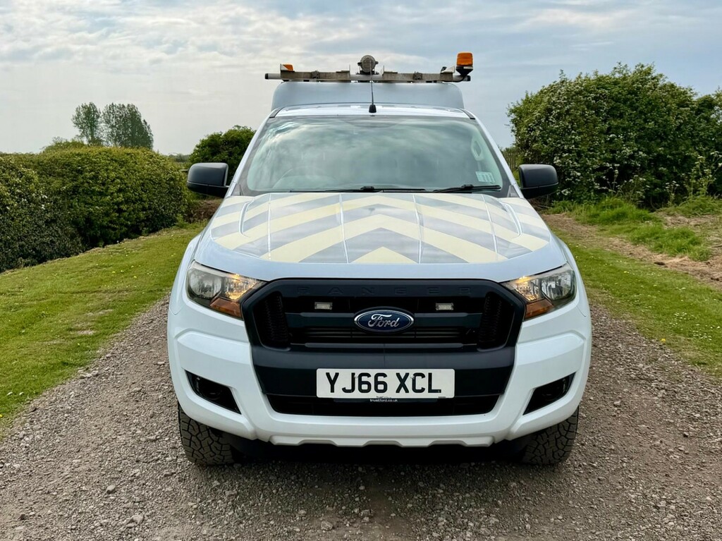 Ford Ranger 2.2 Tdci XL Super Cab Utility Spec Pick Up 2016 YJ66XCL White #2