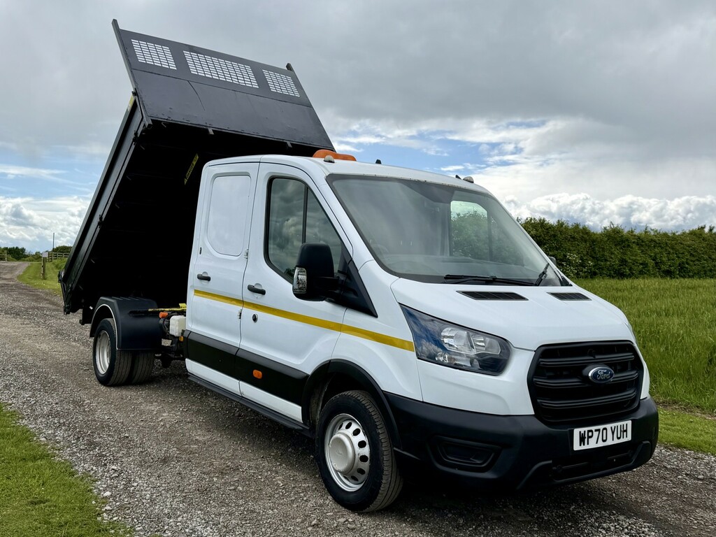 Ford Transit Custom 2.0 Transit Leader Double Cab Tipper Utility 2021 White