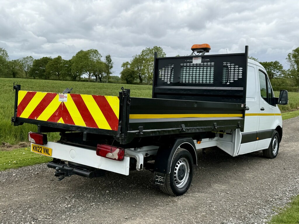 Mercedes-Benz Sprinter 2.1 314 Cdi Dropside Tipper 2022 KN22VNL White #6